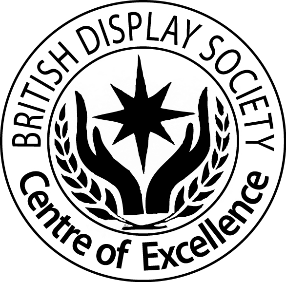 C of E centre of excellence logo Visual Merchandising British Display Society