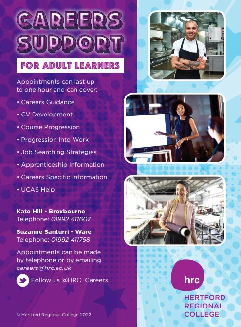 Careers for adult learners web poster